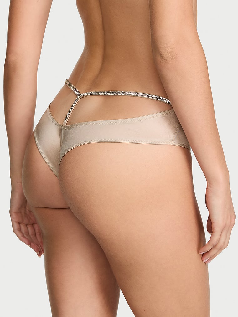 Rose Lace Shine Low-Back Cheeky Panty