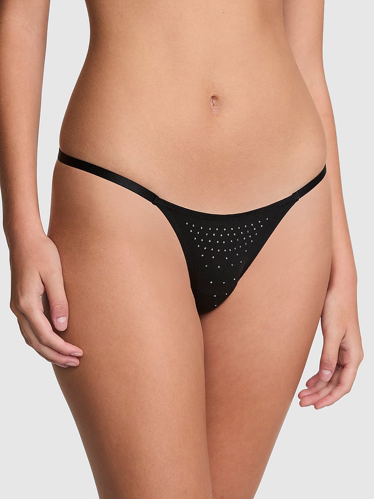 PINK Wink™ Ultra Low-Rise High-Leg Thong Panty