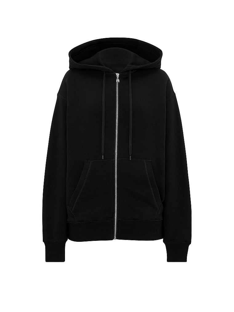 Victoria's Secret, Angel Essentials Iconic Fleece Full-Zip Hoodie, offModelFront, 4 of 4