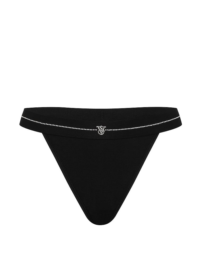 Logo Cotton Shine Patch 90s Brief Panty