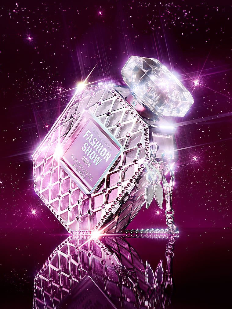 Victoria's Secret, Fine Fragrance Bombshell Runway Ft. Limited-Edition Swarovski® Crystal-Embellished Accessory 3.4 oz, Bombshell, detail, 4 of 5