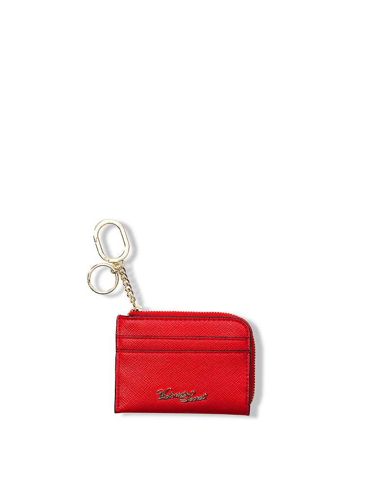 Victoria's Secret, Victoria's Secret Classic Card Case Keychain, Lipstick, onModelFront, 1 of 3