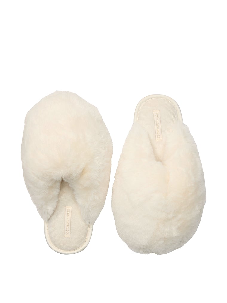 Cozy Faux Fur Snowball Slippers