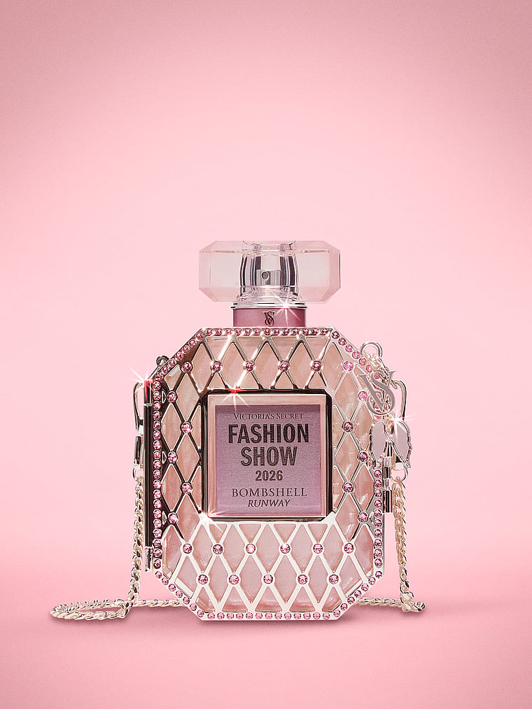 Victoria's Secret, Fine Fragrance Bombshell Runway Ft. Limited-Edition Swarovski® Crystal-Embellished Accessory 3.4 oz, Bombshell, onModelFront, 1 of 5