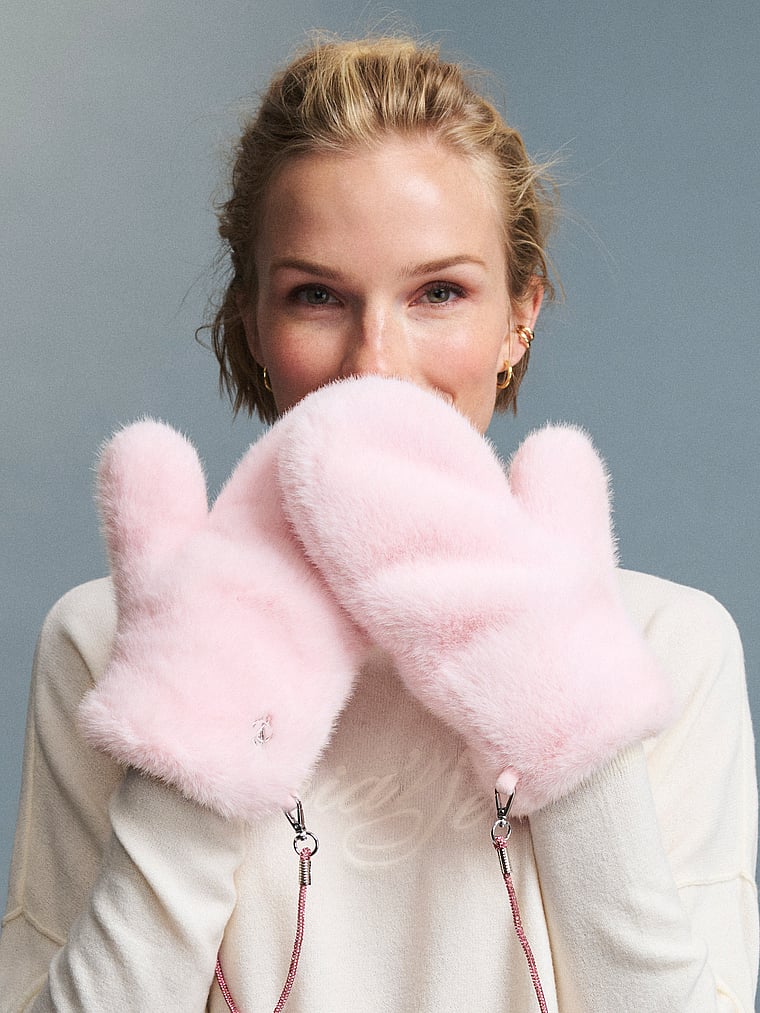 Faux Fur Mittens