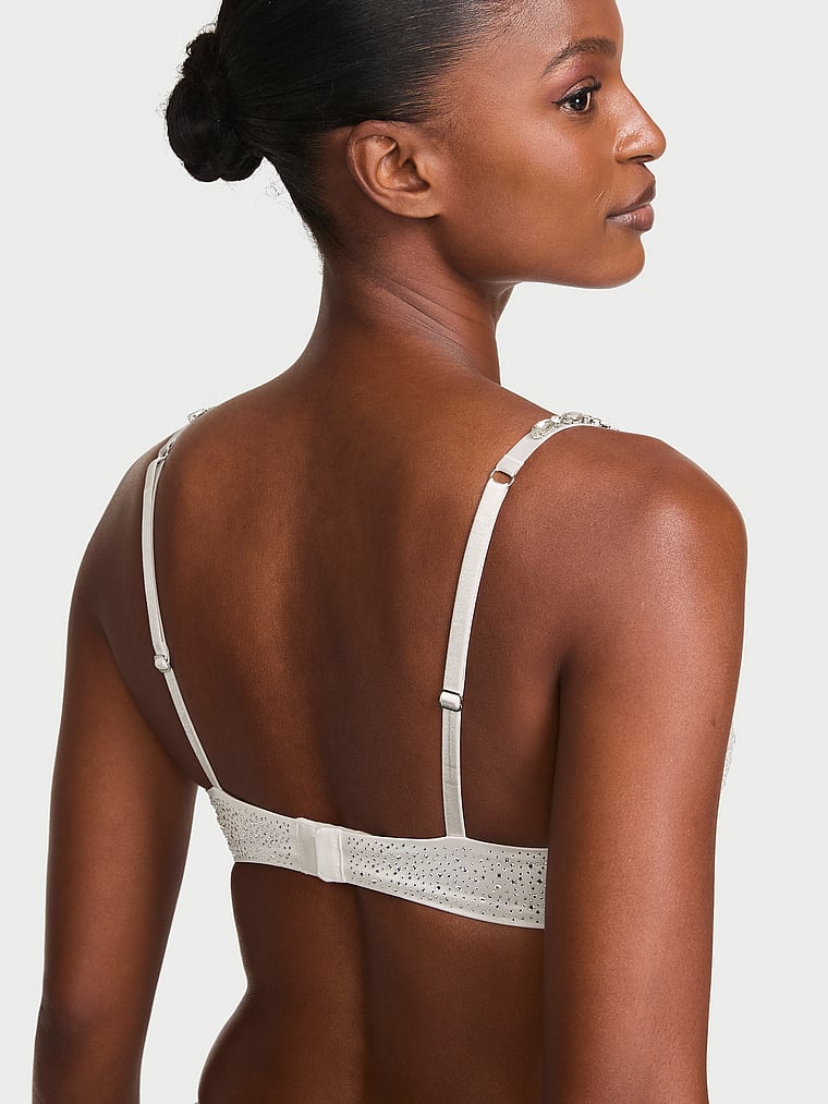 Victoria's Secret, Very Sexy Very Sexy Shine Fantasy Bra, Delfin Grey, offModelFront, 4 of 4