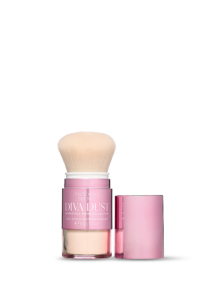 Victoria's Secret, Bombshell Shine Bombshell Shine Diva Dust Face & Body Shimmer Powder, Bombshell Shine, onModelSide, 2 of 4