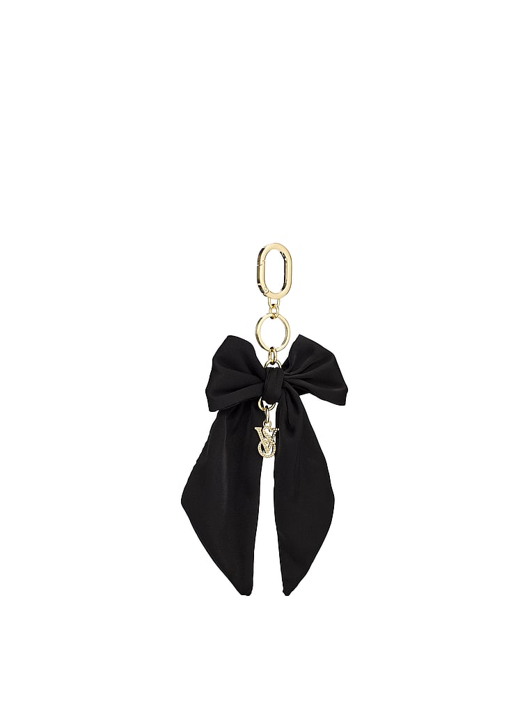 Silk Tie Tassel Bag Charm Keychain