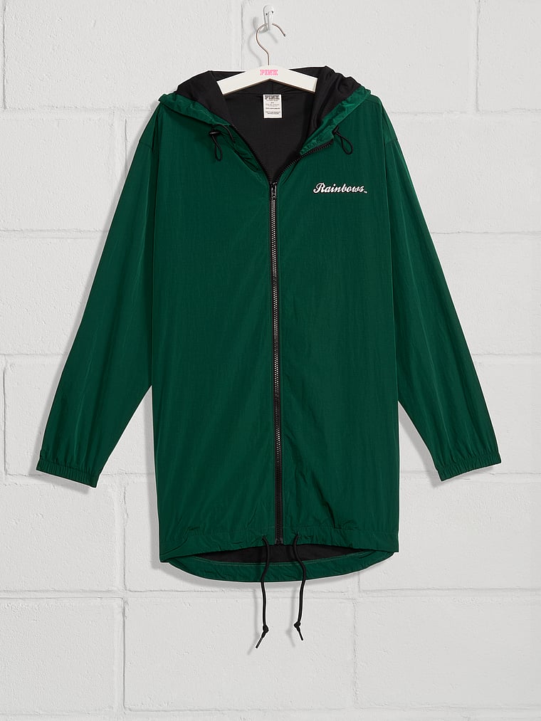 pink full zip anorak jacket