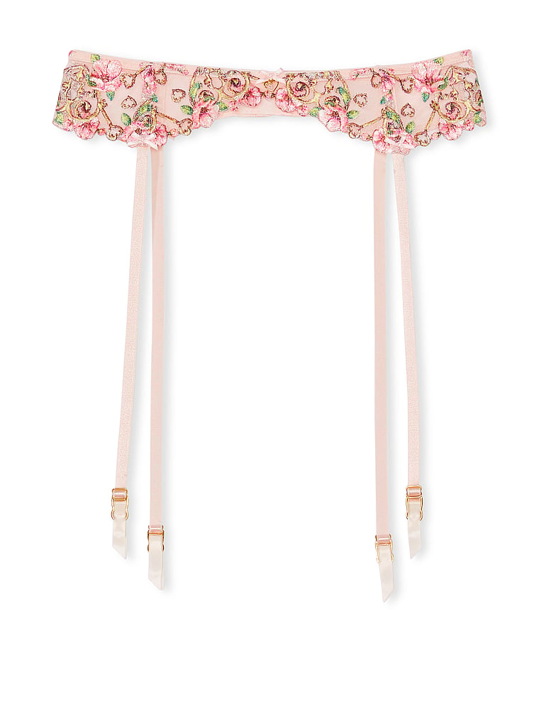 Floral Heart Embroidery Garter Belt - Panties - Victoria's Secret