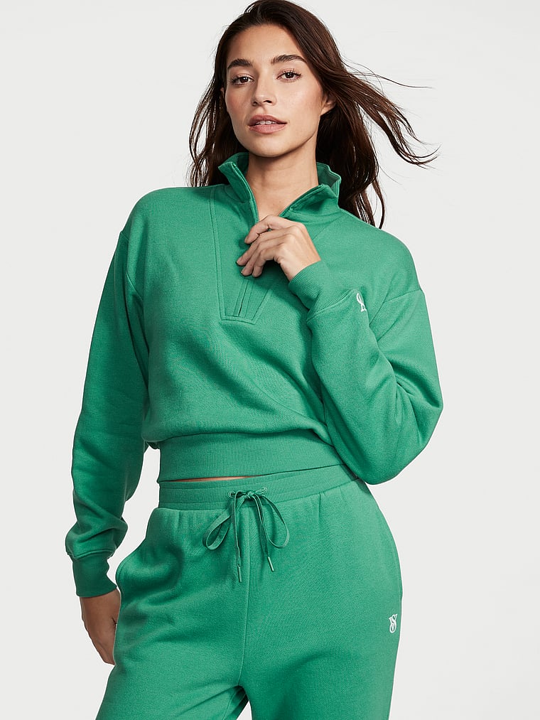 Buy Cotton Fleece Half-Zip Pullover, - Order undefined online ...