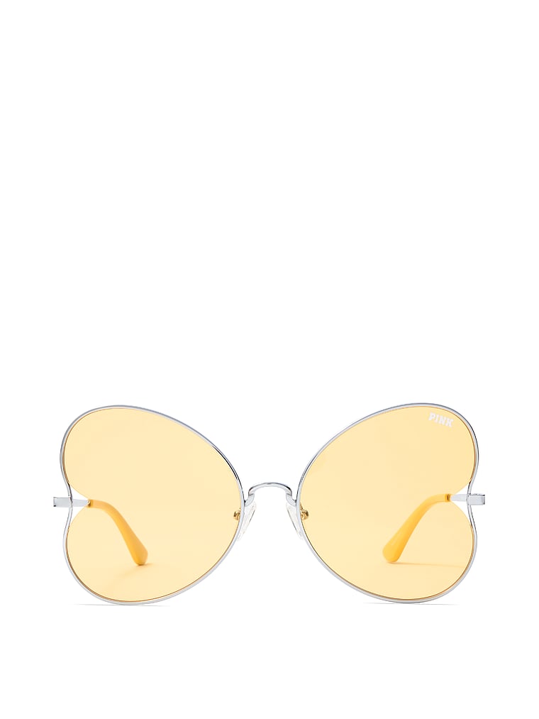 VictoriasSecret Oversized Butterfly Heart Sunglasses. 1