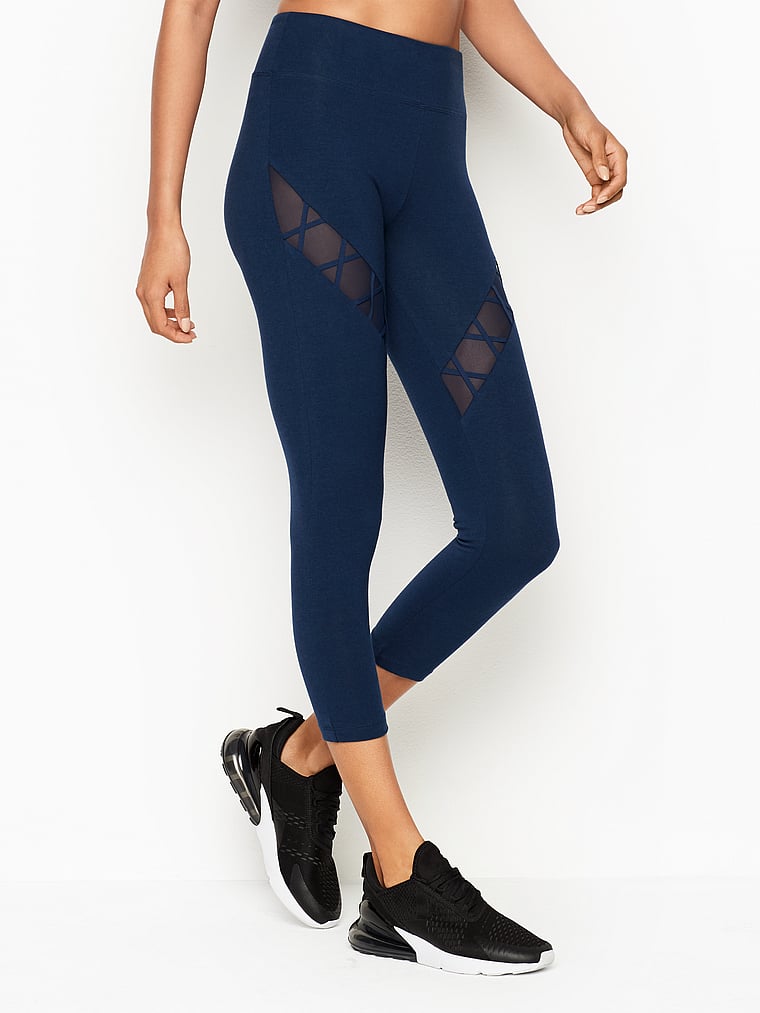 Anytime Cotton Lace-up Capri - Victoria 