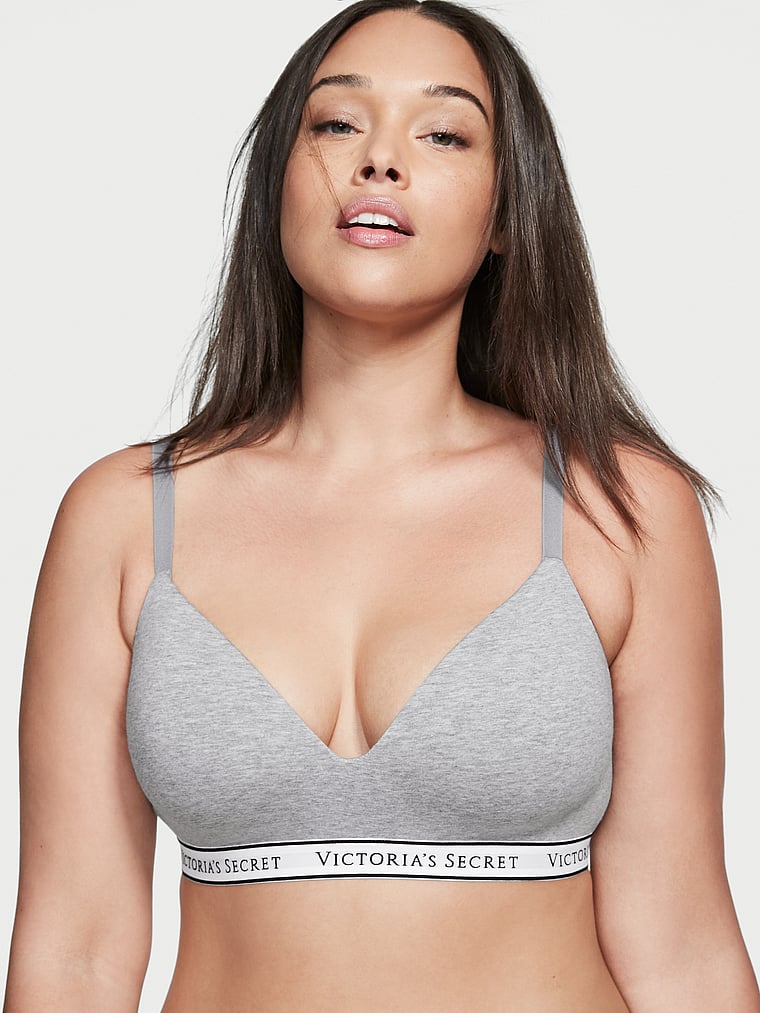 Victoria's Secret Lightly Lined Wireless T Shirt Bra, Moderate Coverage,  Adjustable Straps, Smoothing, Bras for Women, Black (32DDD)