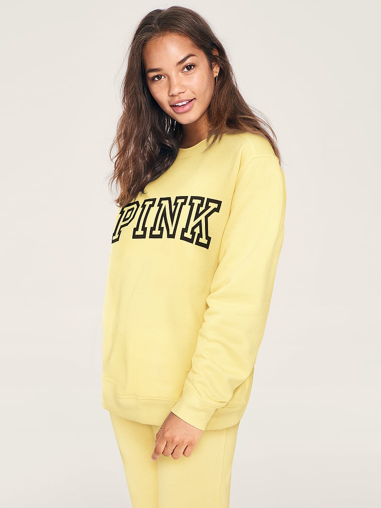 pink campus crew sweatshirt