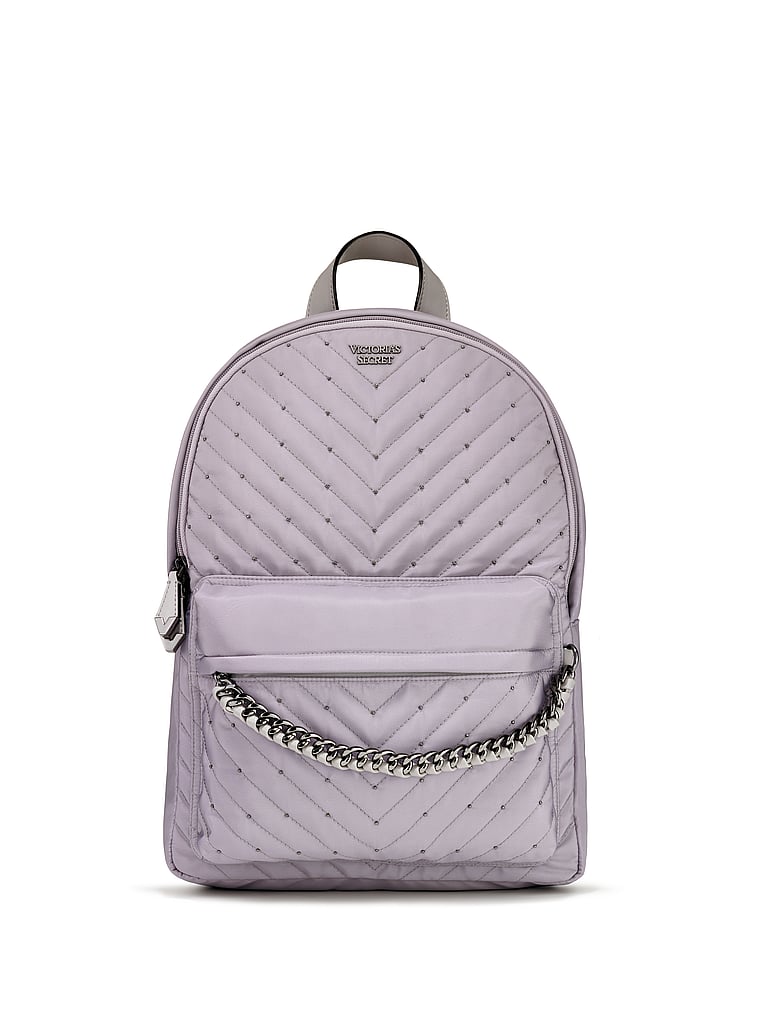 victoria secret gray backpack