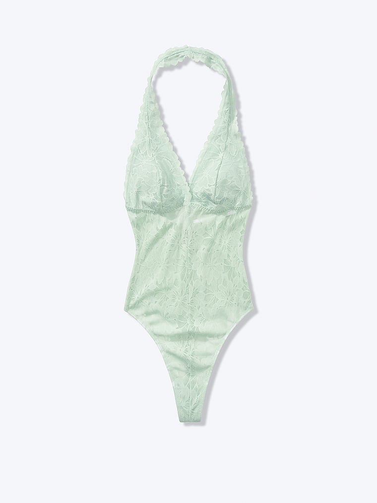 VictoriasSecret Online Exclusive! Lace Halter Bodysuit . 1