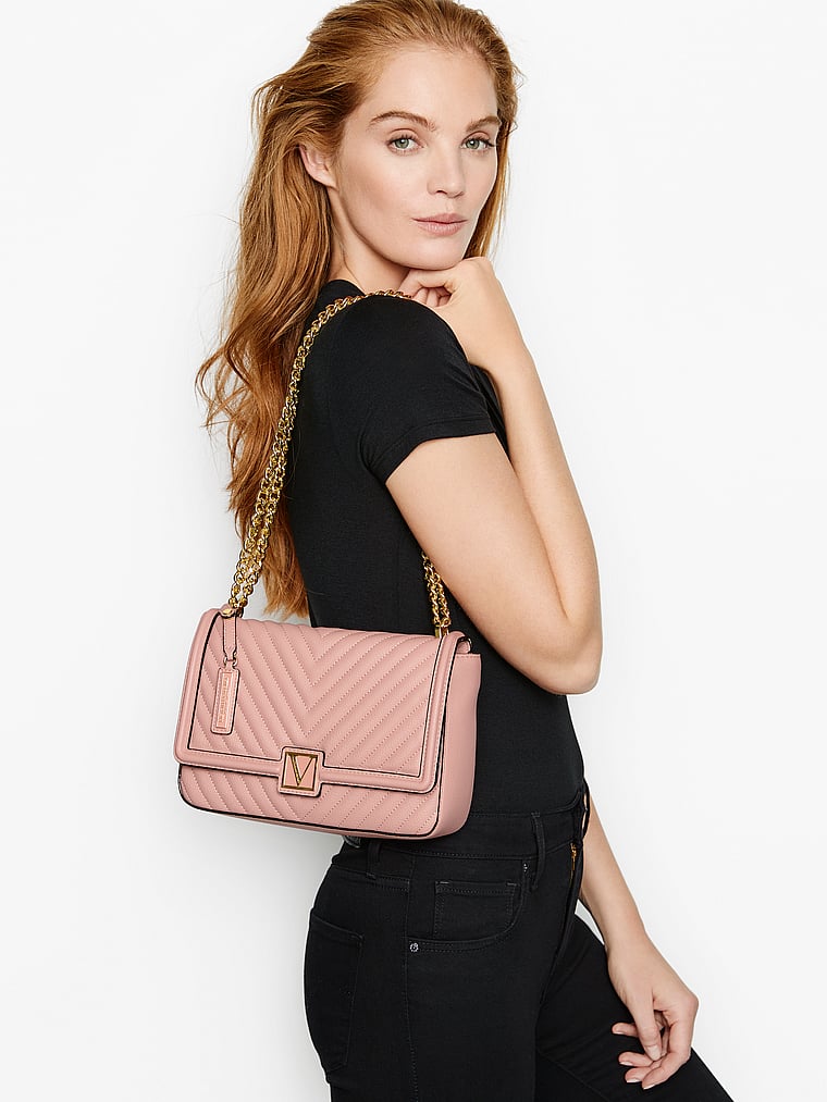 Pebbled V-Quilt Shoulder Bag - Women's Bags - Victoria's Secret Beauty