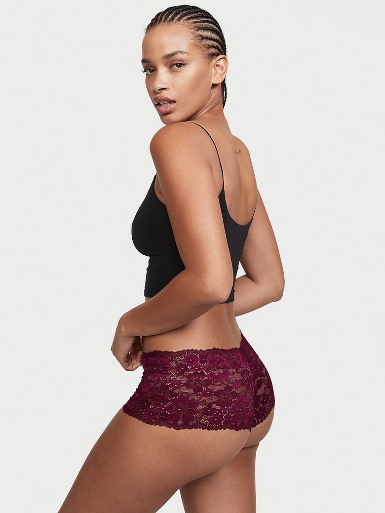 lace booty shorts victoria's secret