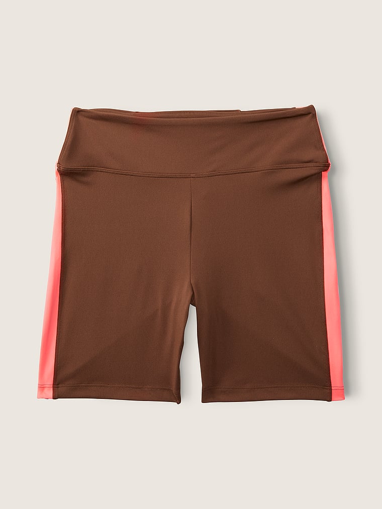 PINK 6" Soft Ultimate High-Waist Biker Shorts, Soft Cappuccino, offModelFront, 4 of 4