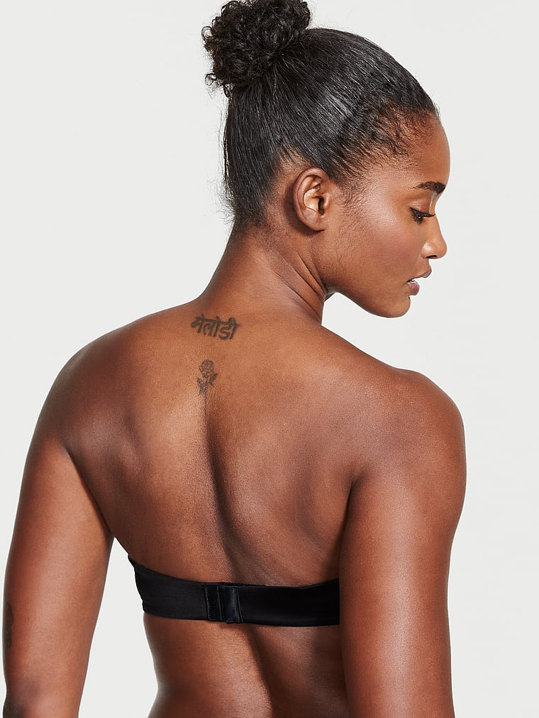 Victoria's Secret, Very Sexy  Push-Up Strapless Bra, Black, onModelBack, 2 of 4 Melodie is 5'10" or 178cm and wears 34B or Medium