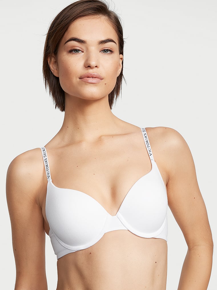 Victorias Secret Perfect Shape Push Up Bra, Full Coverage, Padded, Smooth,  Bras For Women, Body By Victoria Collection, White