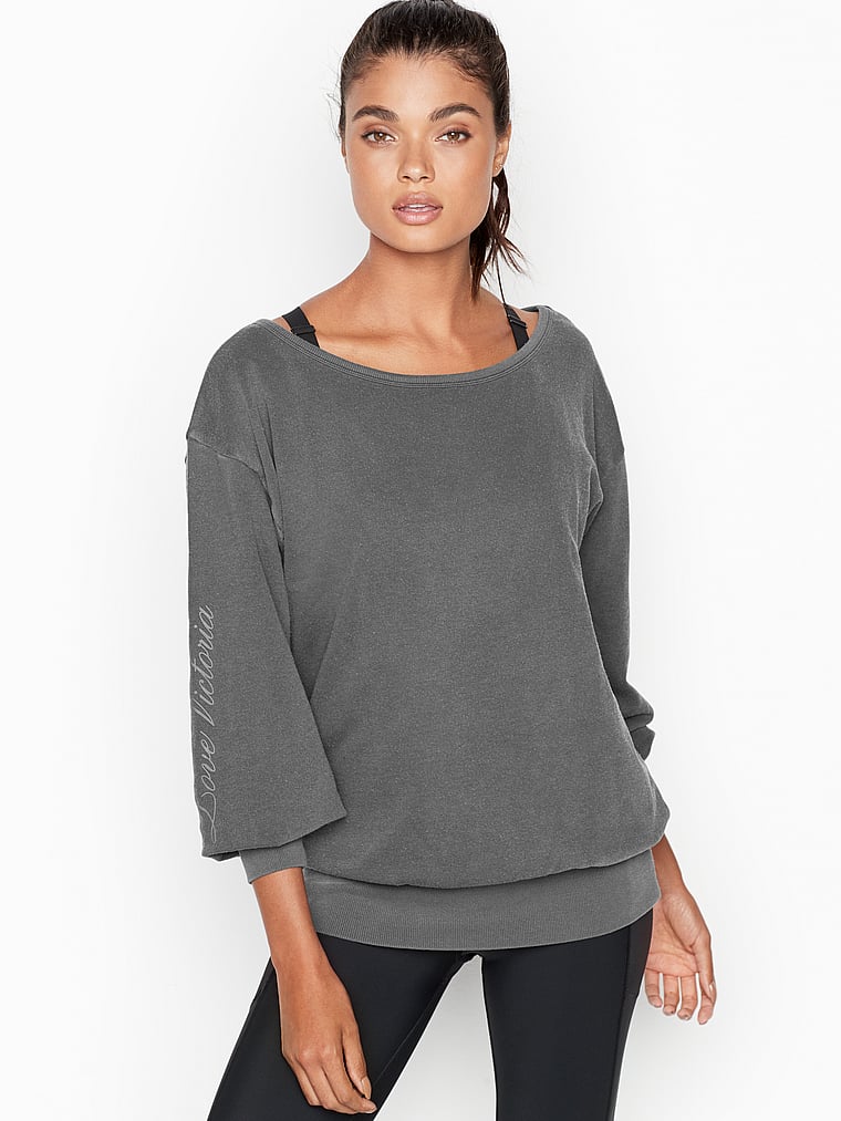 victoria secret off the shoulder sweatshirt