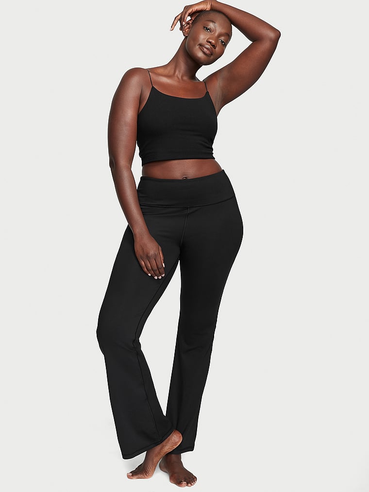Victoria's Secret, Angel Essentials Cotton Tank Top, PURE BLACK, onModelSide, 4 of 4 Arame is 5'11" and wears Medium