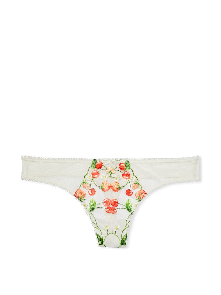 Strawberry Embroidery Thong Panty - Victoria's Secret