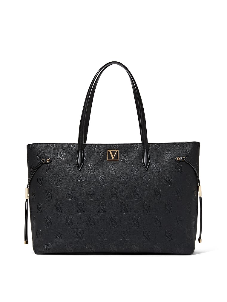 Buy Victoria's Secret Black Lily Whipstitch Tote Bag from the