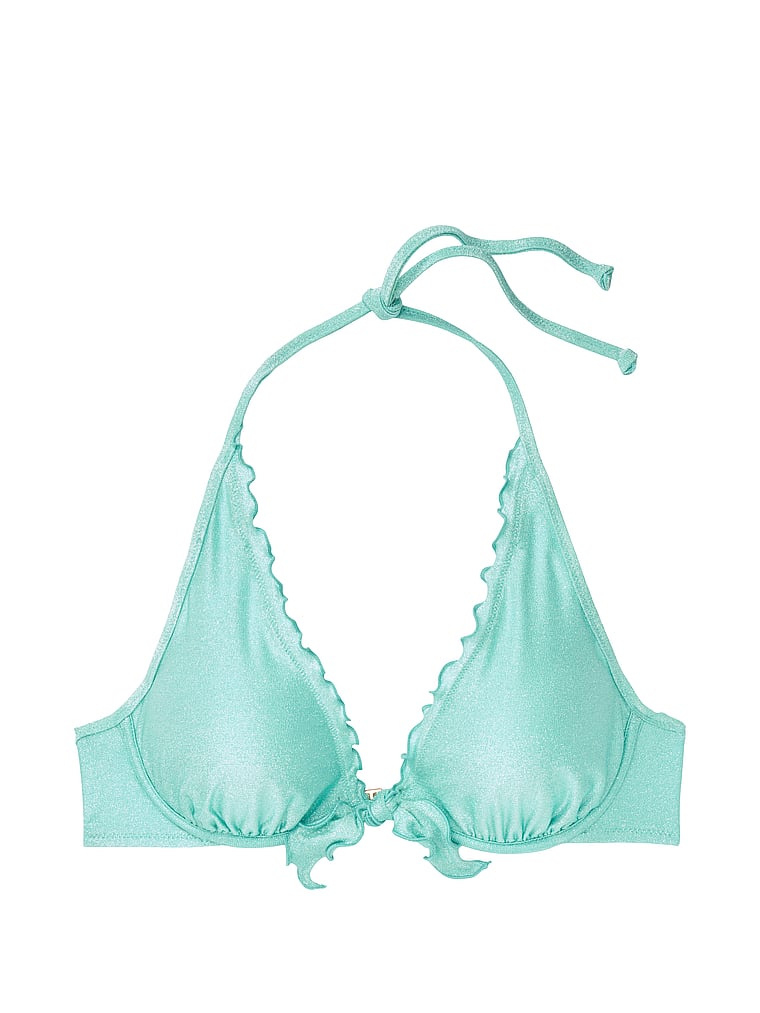 Capri Shimmer Halter Swim Top