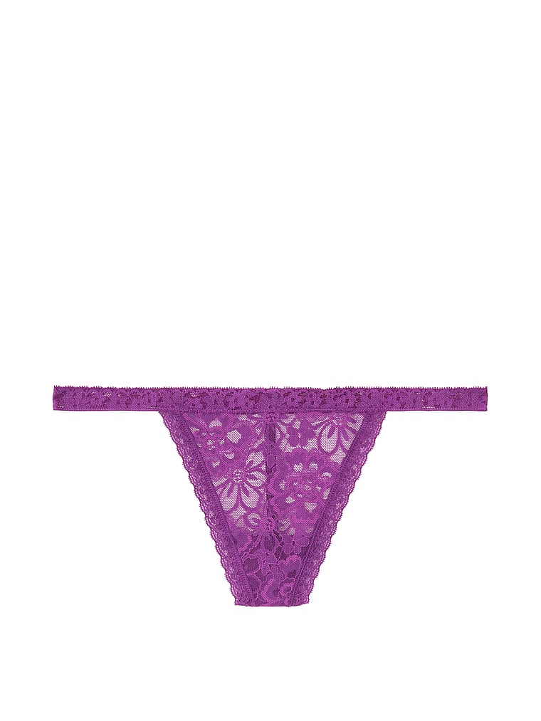 VictoriasSecret Floral Lace VString Panty 111494050K9M