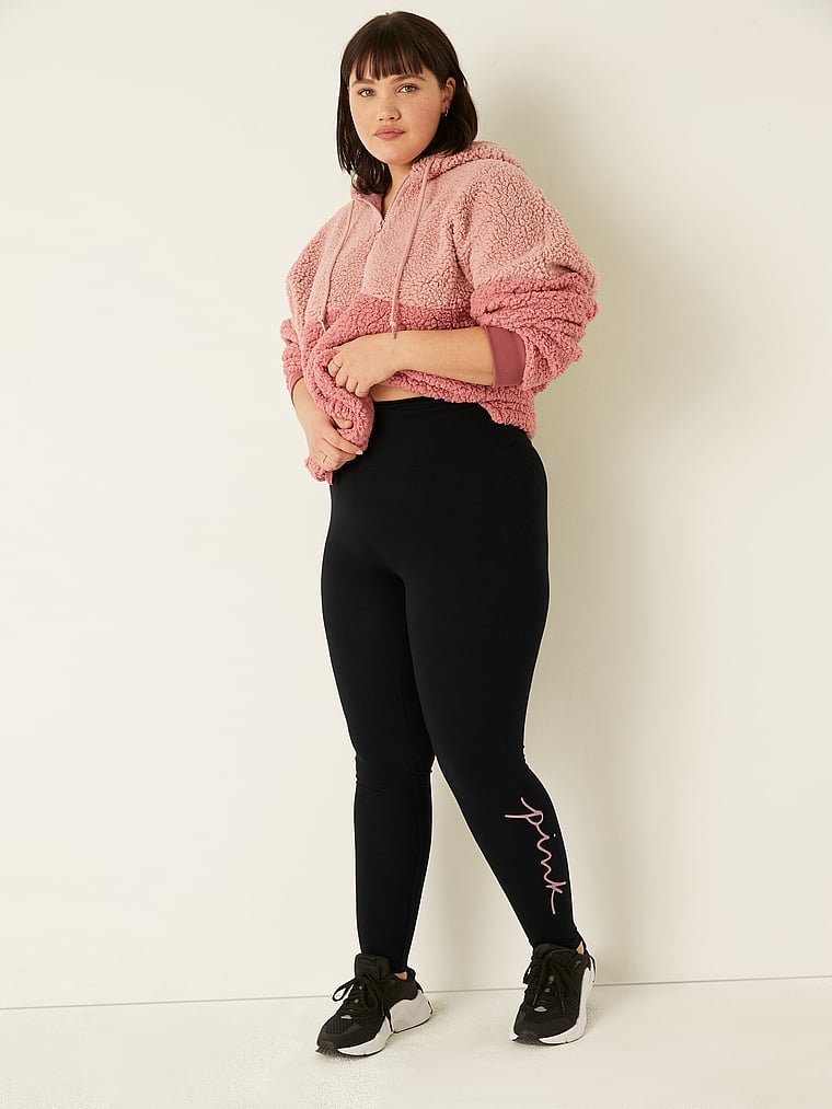 Pink cotton high waisted legging Clearance