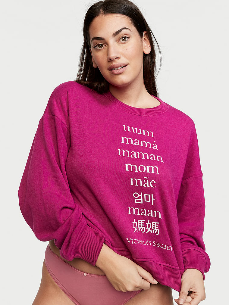 Stretch Fleece Crewneck Top - Victoria 