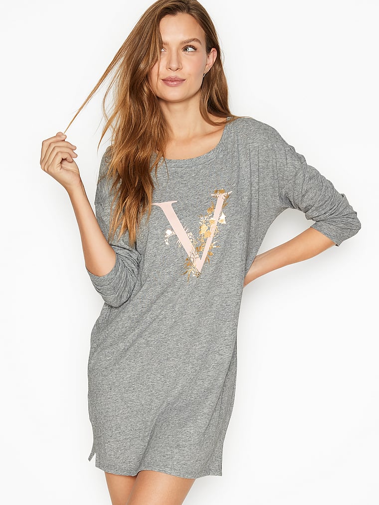 Victorias Secret Glitter Bling DREAM  Sleepshirt Night Gown Pajama  NWT L