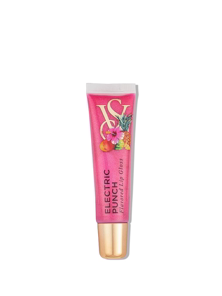 Victoria's Secret, Lip Flavor Gloss, Electric Punch, onModelFront, 1 of 3
