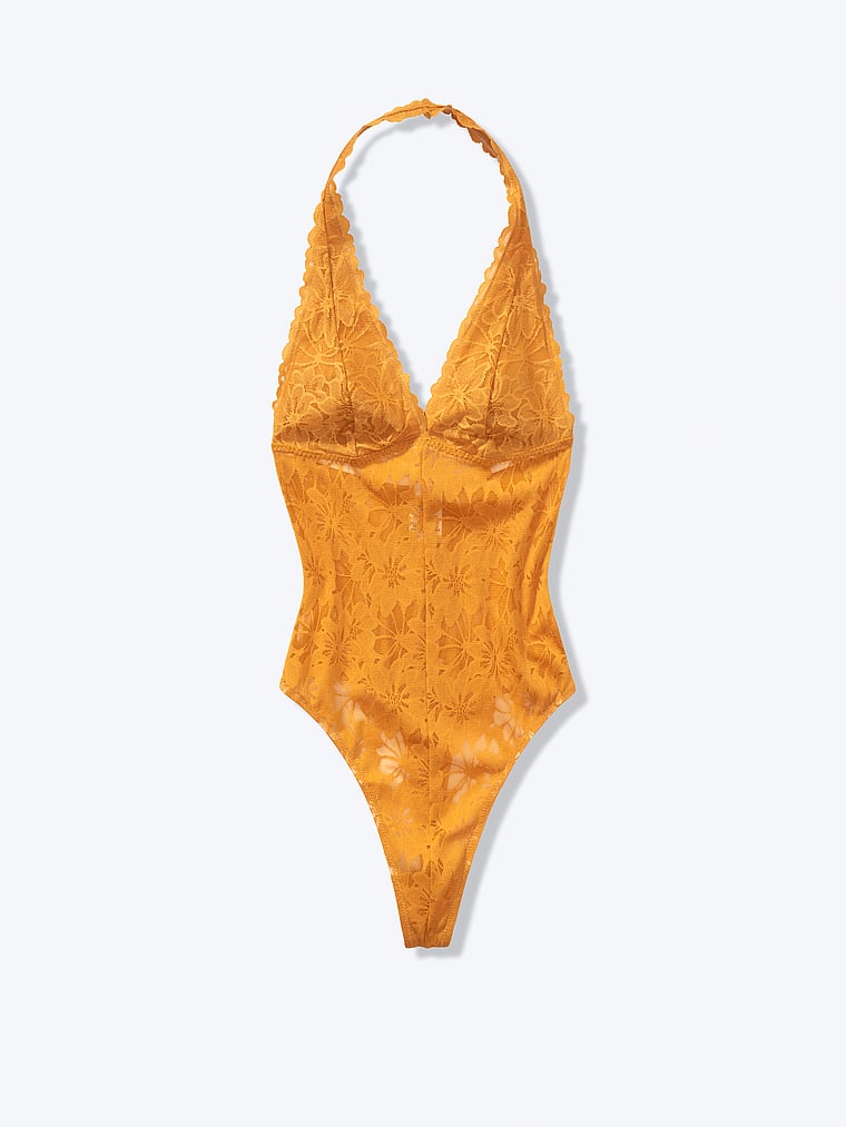 VictoriasSecret Online Exclusive! Lace Halter Bodysuit . 2