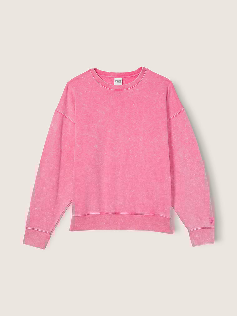pink crew neck sweater