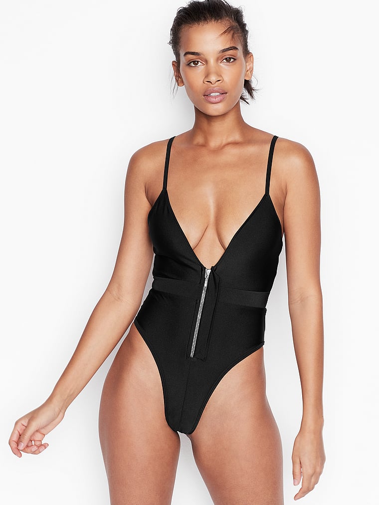 Front Zip One Piece Swimsuit Flash Sales, UP TO 58% OFF | www 