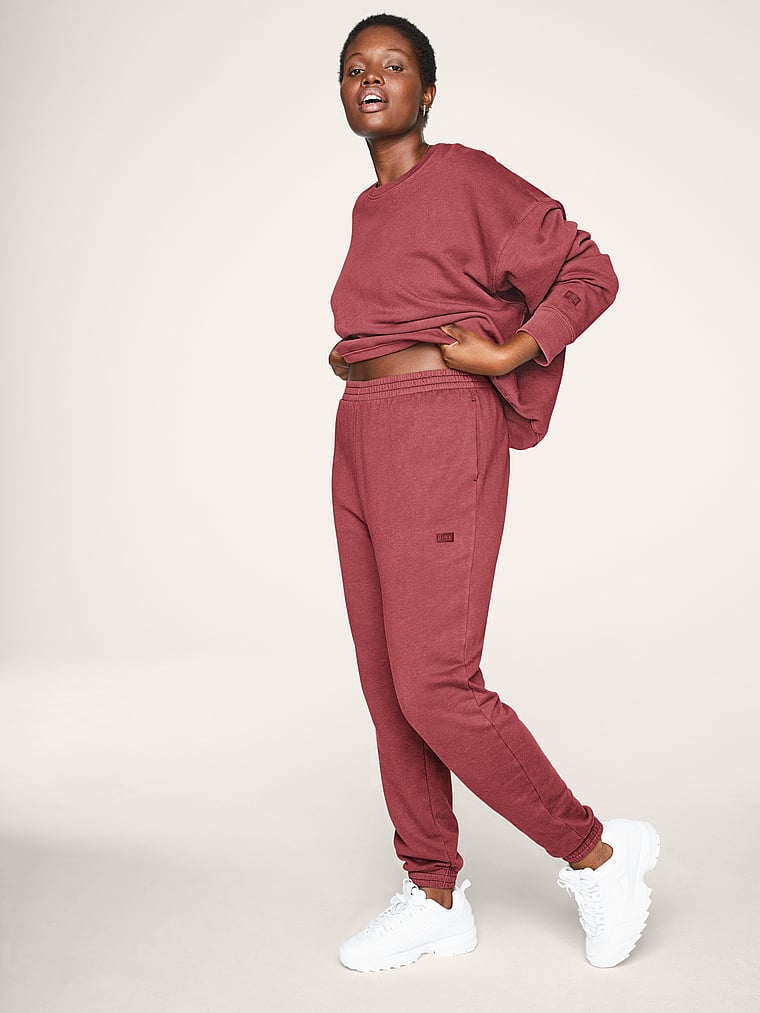 High Waist Campus Jogger - PINK - pink