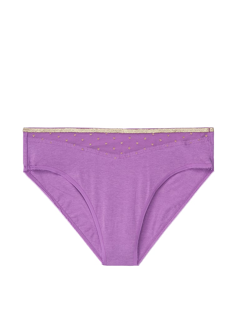 VictoriasSecret Stretch Cotton Logo Highleg Bikini Panty 111600184JPQ