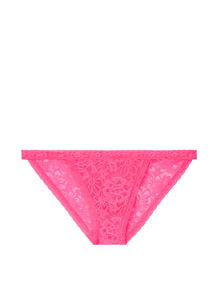 VictoriasSecret Floral Lace String Bikini Panty. 2