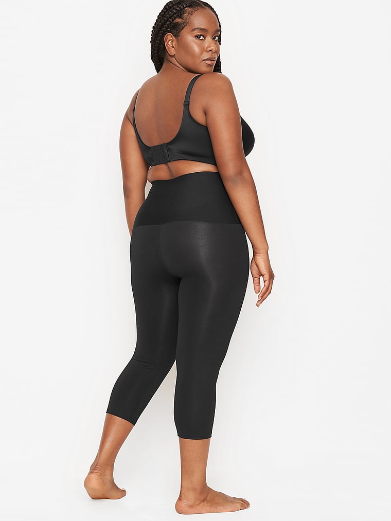 Plus Size Capri Leggings Made in USA Premium Quality Womens Compression Yoga Pants for The Curvy Girl 