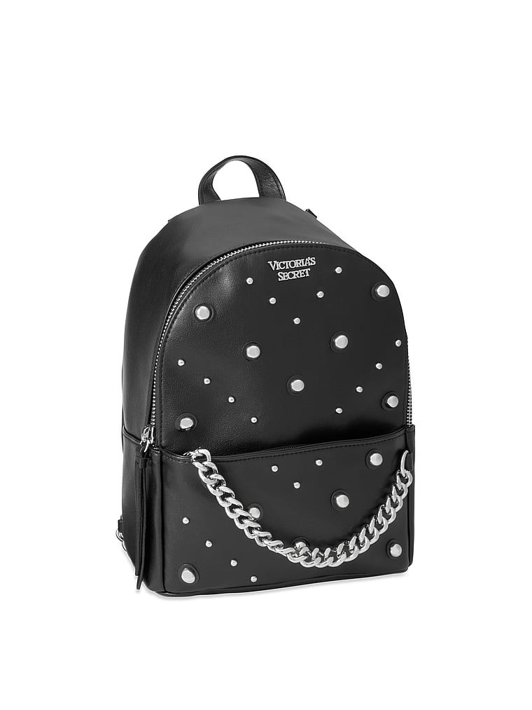 VictoriasSecret Mixed Stud Small City Backpack. 1