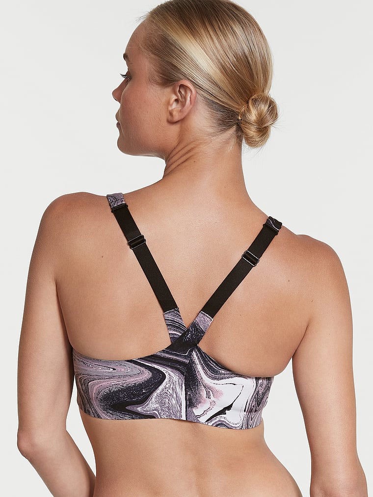 Vctora Secret Knockout Sports Bra n Black wth a Front Closure