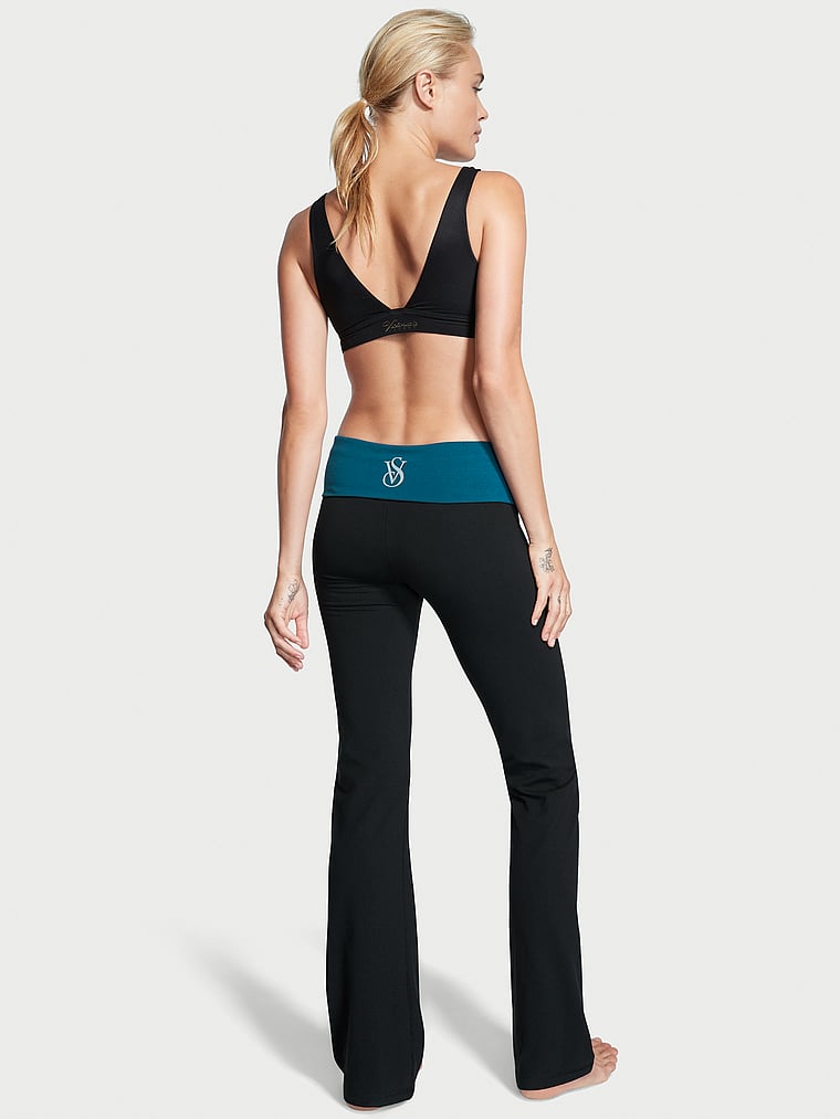 Yoga Foldover Cotton Flare Legging 