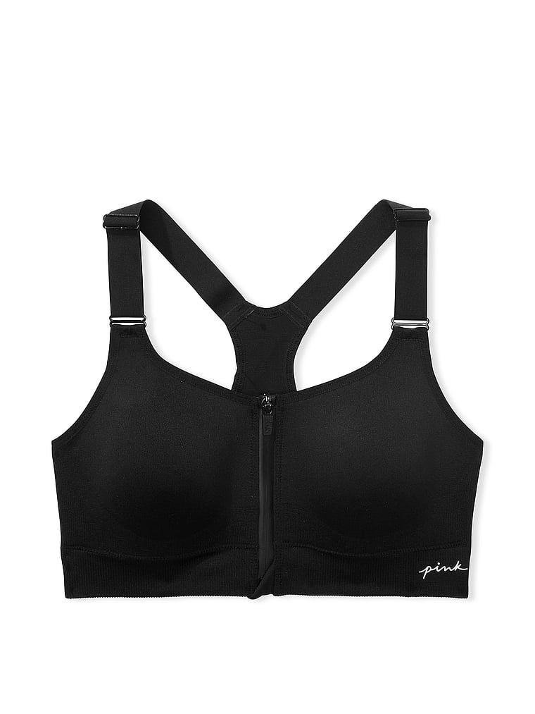 Victoria's Secret Pink Active Seamless Air Sports Bra, Medium Impact Sports  Bras for Women, Molded Cup Sports Bra, Athletic Bra, Black (XS) at   Women's Clothing store