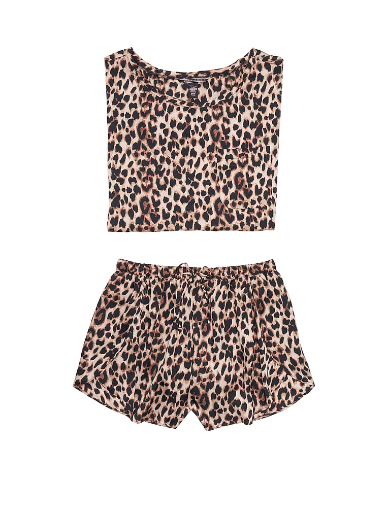 Satin Oversized T-shirt \u0026 Short Set 
