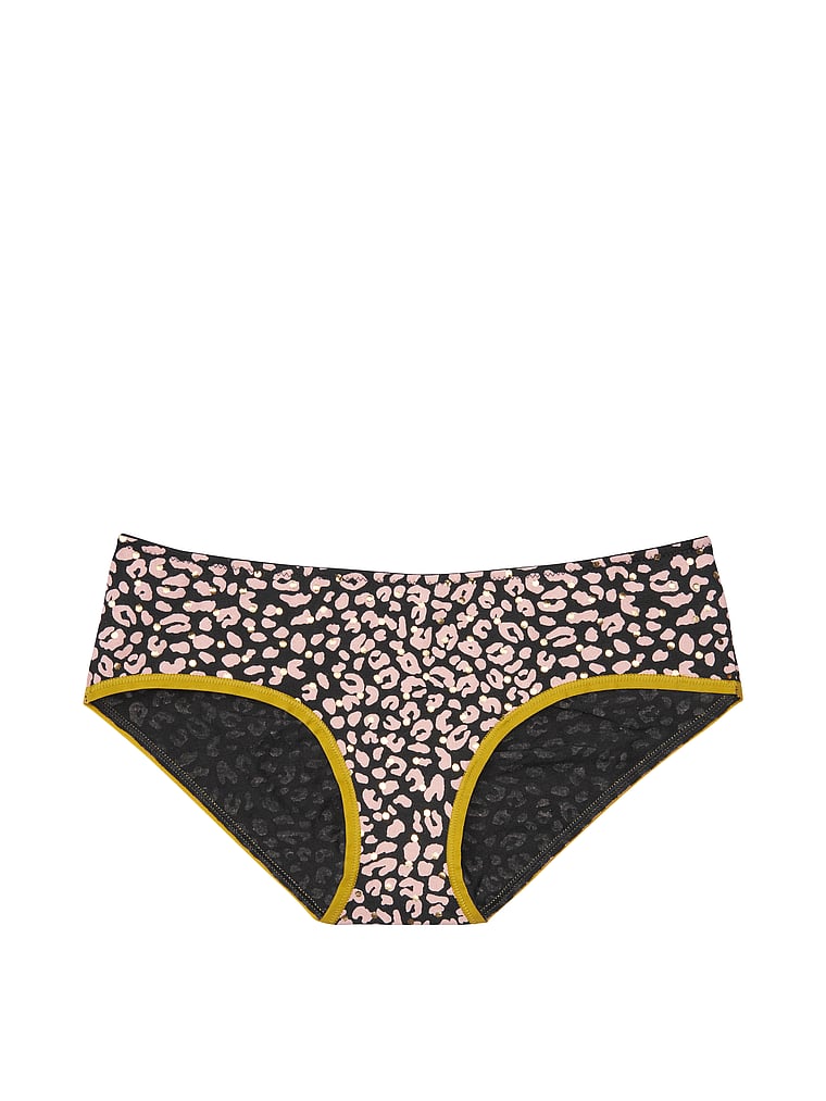 VictoriasSecret Stretch Cotton Lace Ruchedback Hiphugger Panty