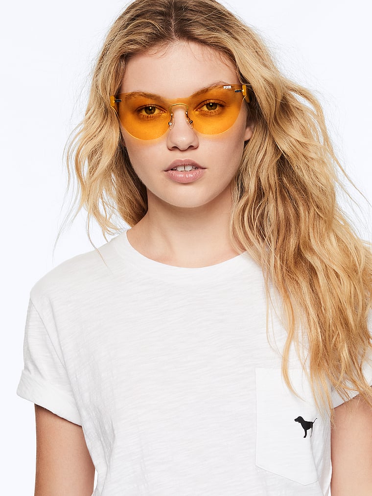 VictoriasSecret Monochrome Rimless Sunglasses. 4